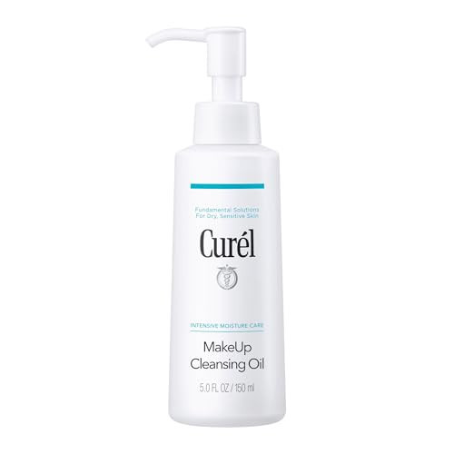 Curel Japanese Skin Care Makeup Cleansing Oil for Face, Oil-Based Makeup Remover for Dry, Sensitive Skin, Fragrance Free Facial Cleansing Oil, 5 Oz | Amazon (US)