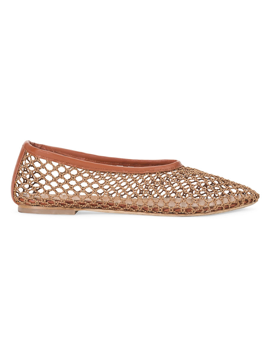 Women's Alba Crocheted Ballet Flats - Tan - Size 7.5 | Saks Fifth Avenue