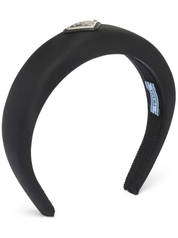 Re-Nylon triangle-logo headband | Farfetch Global