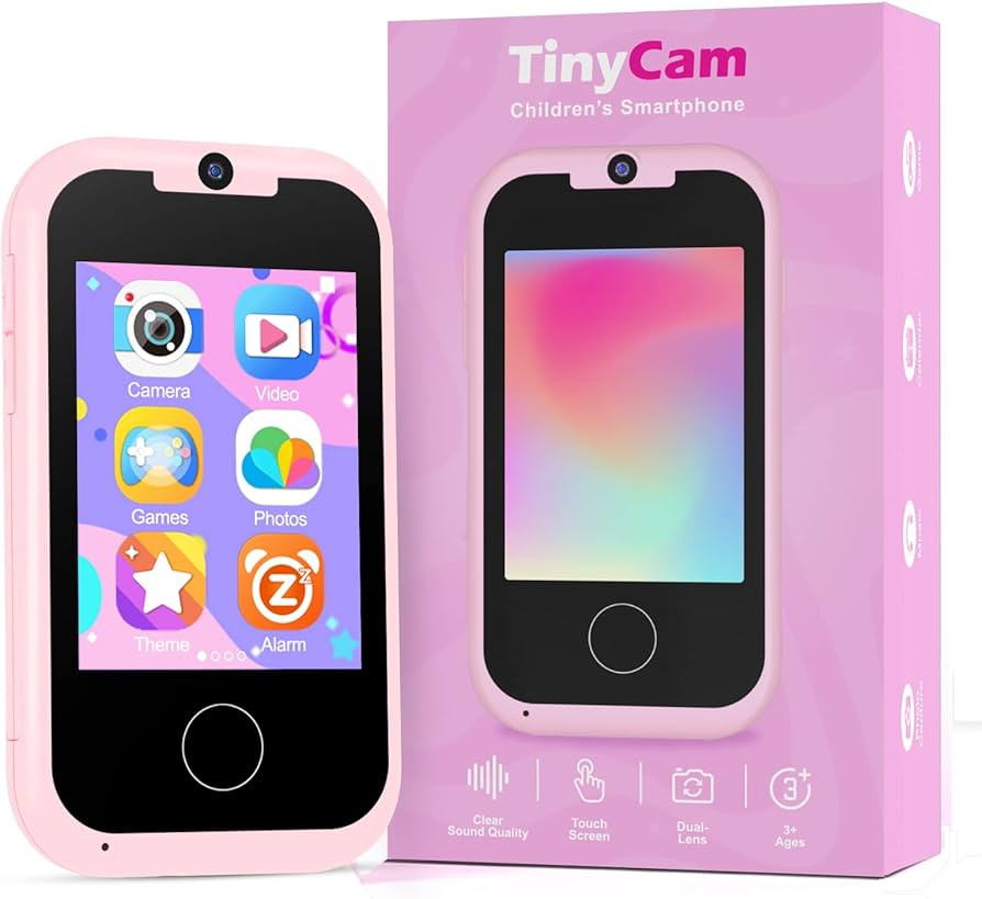 Prysyedawn Kids Smart Phone for Girls, Christmas Birthday Gifts for Girls Age 3-6, MP3 Music Play... | Amazon (US)