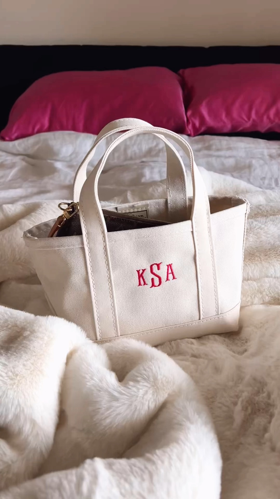 The cutest little tote 💗 ll bean boat and tote mini bag, natural color with rose flared initial monogram

#LTKStyleTip #LTKItBag #LTKFindsUnder50
