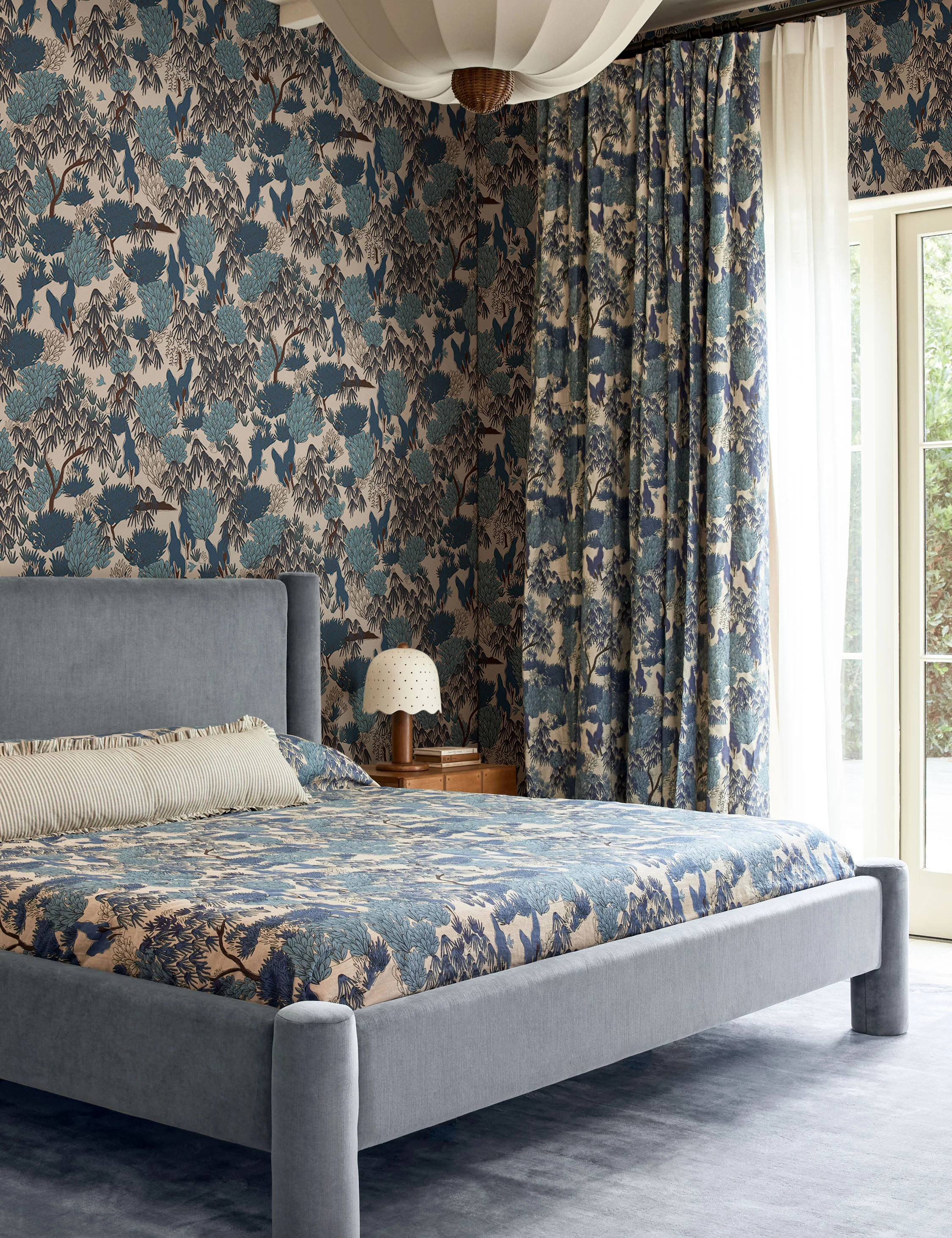 Garden Walk Linen Curtain Panel by Sarah Sherman Samuel | Lulu and Georgia 