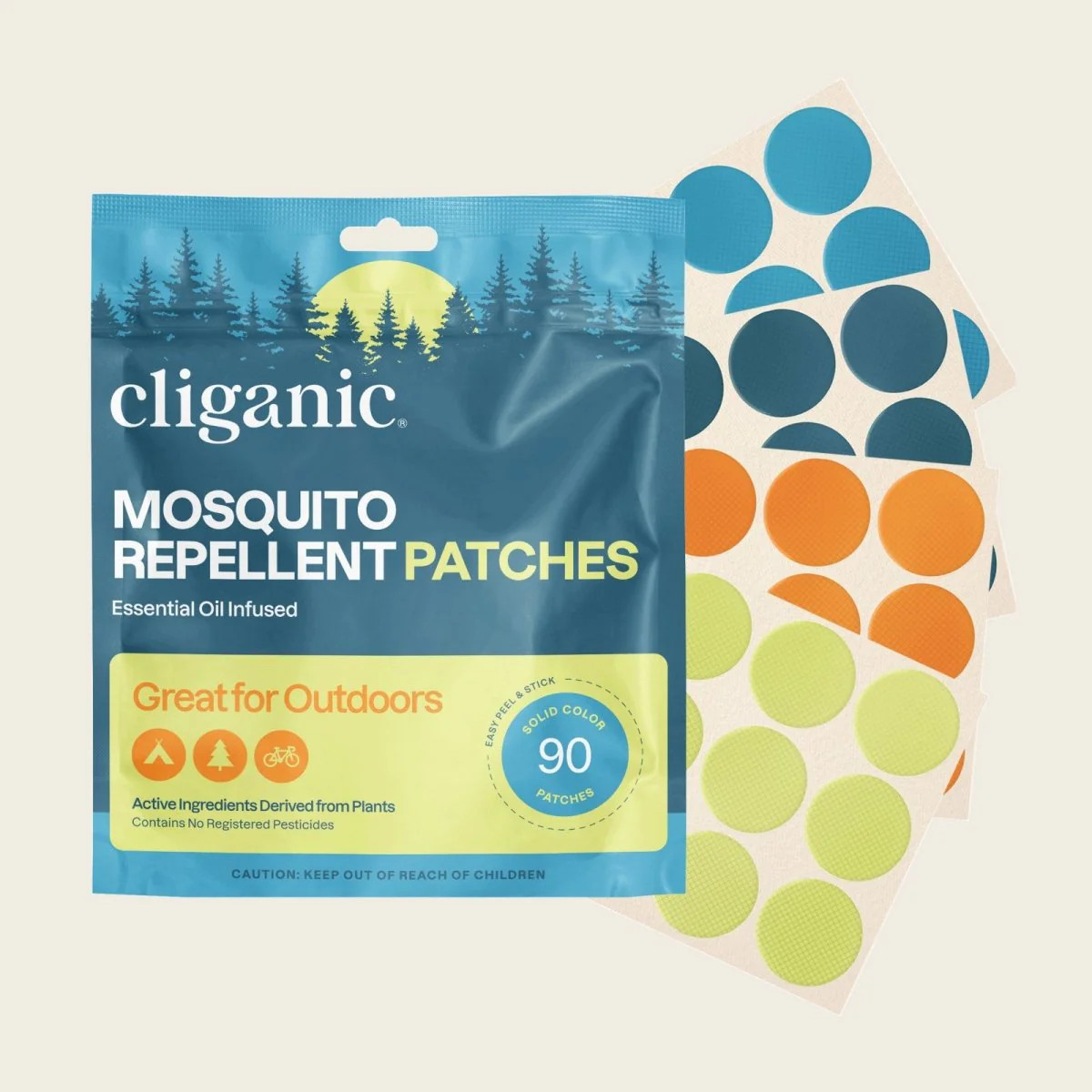 Mosquito Repellent Patches - Solid | Cliganic