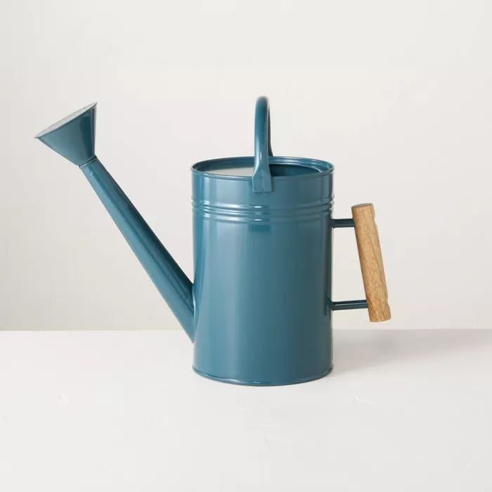 3.6L Metal Watering Can Blue - Hearth & Hand™ with Magnolia | Target