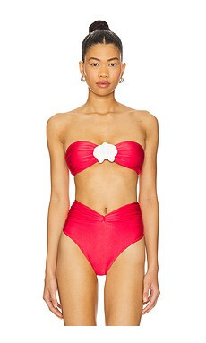 Shani Shemer Callisto Bikini Top in Raspberry from Revolve.com | Revolve Clothing (Global)