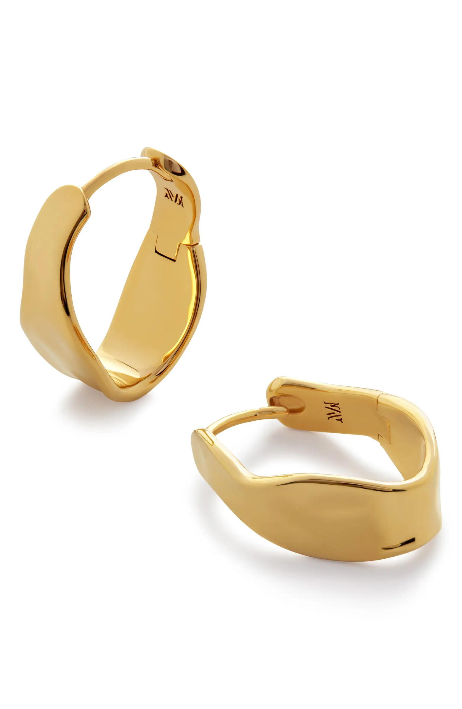 The Wave Medium Hoop Earrings | Nordstrom