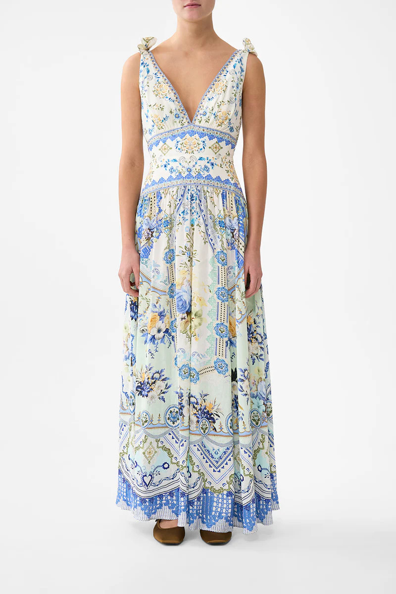 TIE SHOULDER DRESS MY HOMESPUN HEART | Camilla US