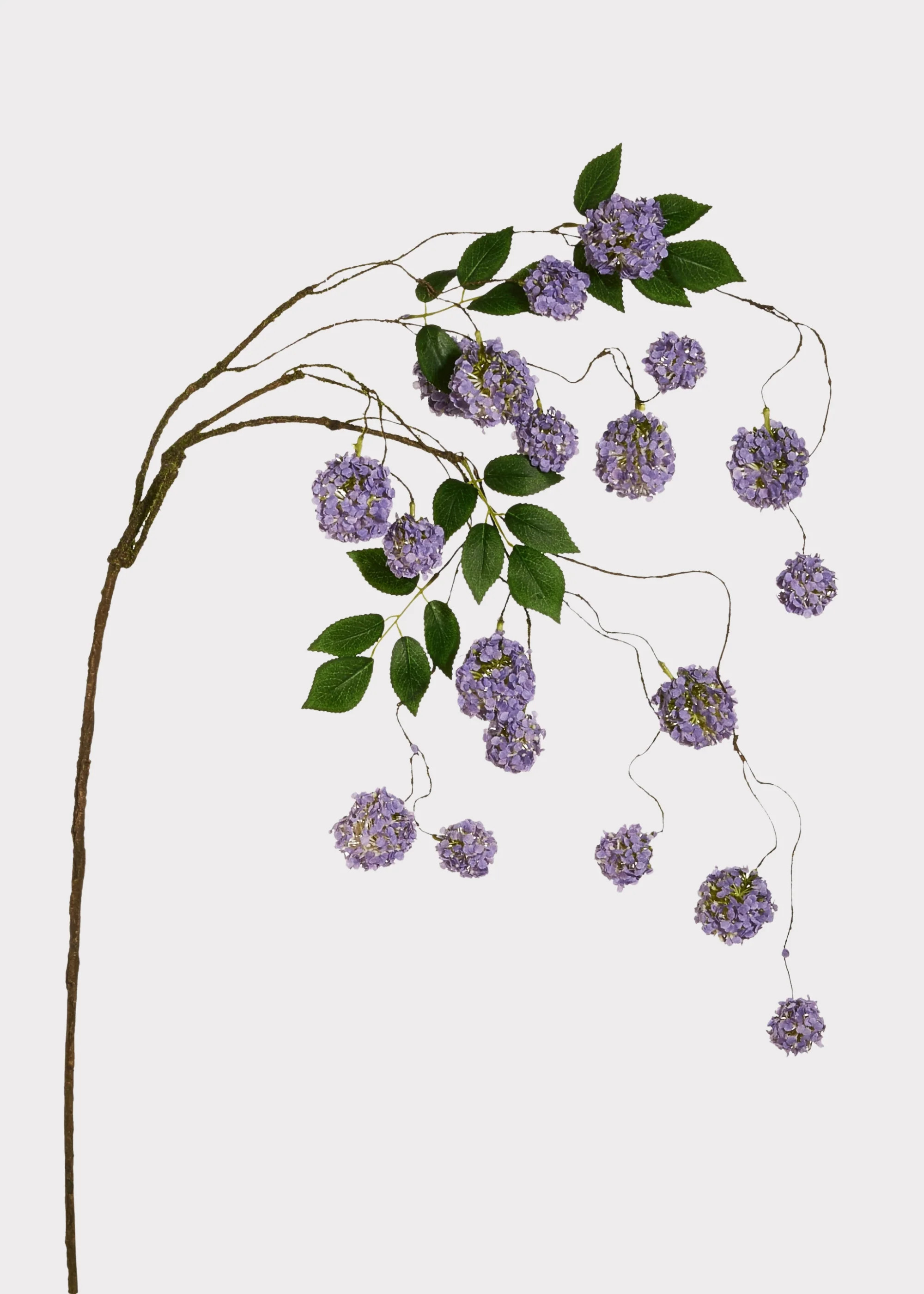 Purple Hanging Hydrangea Branch | Realistic Fake Flowers | Afloral | Afloral