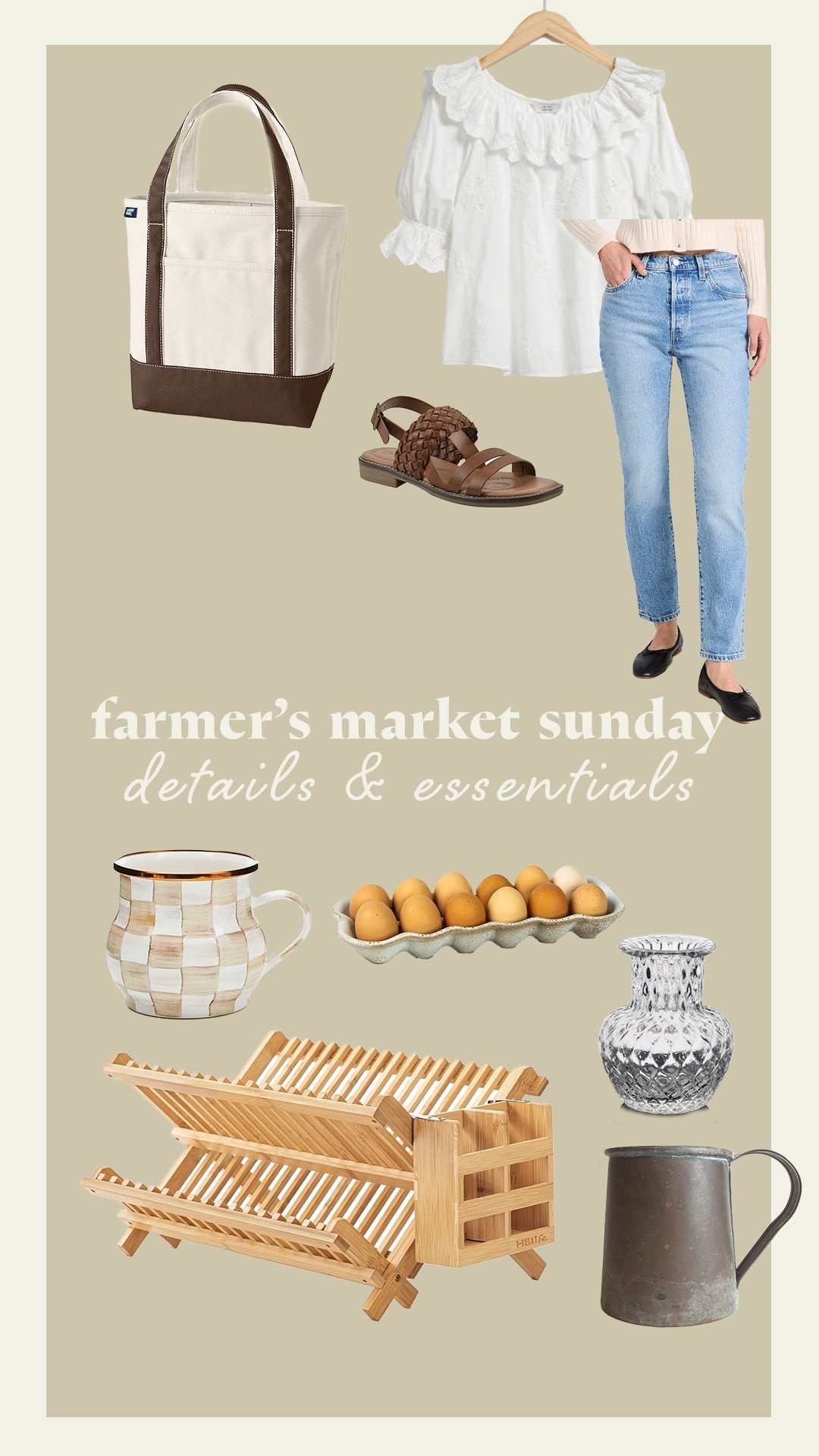 essentials for my first farmer’s market day of the season! I live this loose embroidered blouse, and the puff sleeves are such a fun detail. These are the perfect everyday jeans and sandals for casual wear. And of course my iconic boat n tote. Also included some home decor and vintage items from around the house! 

#LTKFindsUnder100 #LTKSeasonal #LTKHome