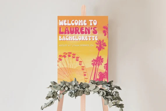 Music Festival Bachelorette Party Welcome Sign Template for - Etsy | Etsy (US)