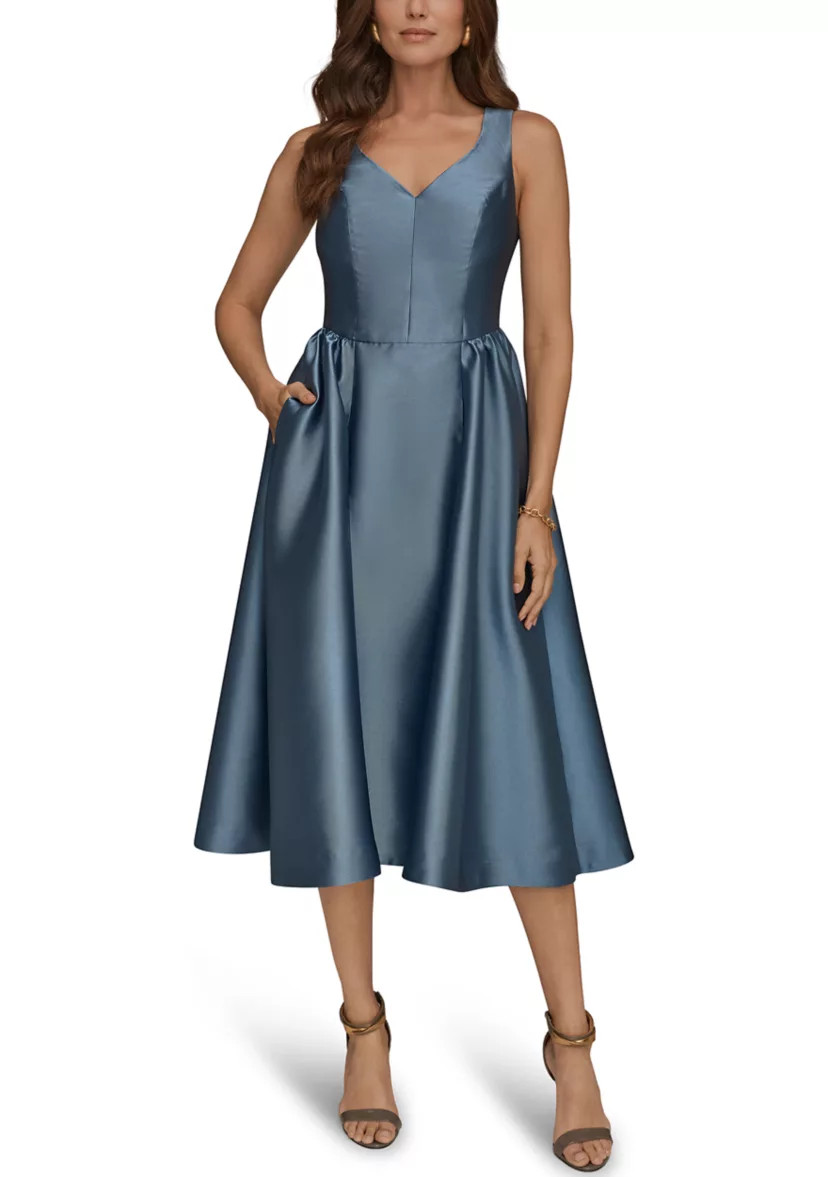 Women's Sleeveless V-Neck Solid Dress | Belk