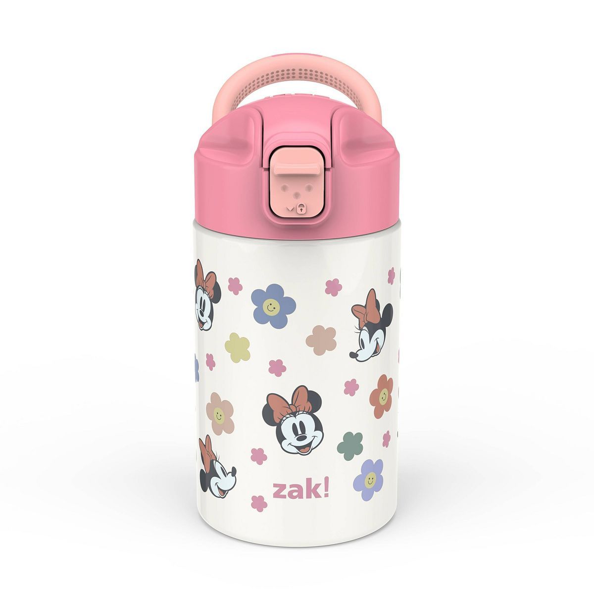 Zak Designs 14 fl oz Stainless Steel Vacuum Insulated Riverside Minnie Mouse Water Bottle | Target