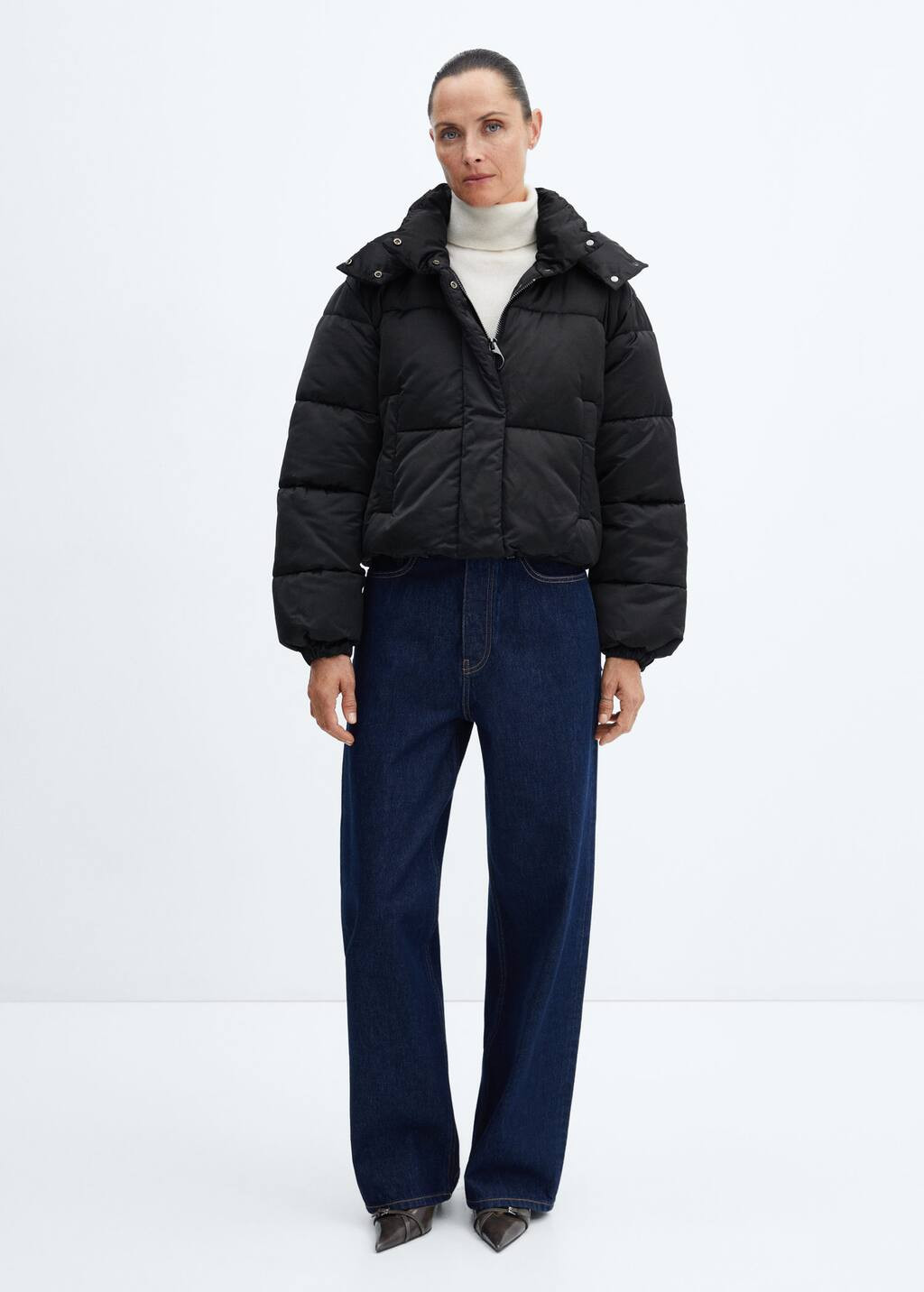 Short quilted anorak -  Women | Mango USA | MANGO (US)