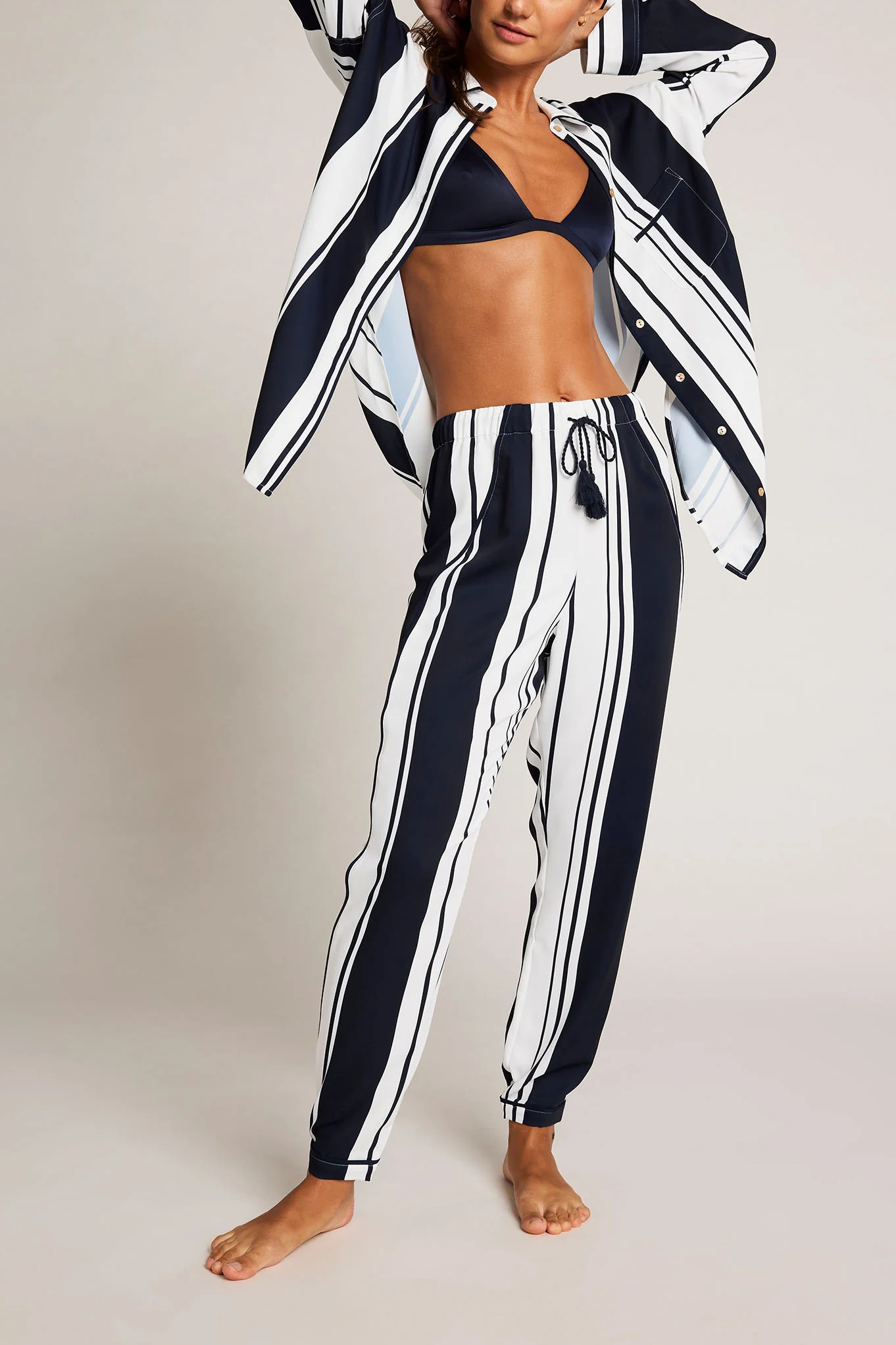 Supreme Jogger Pant in Midnight Stripe | Negative Underwear