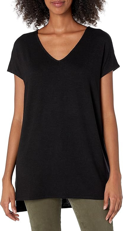 Amazon.com: Amazon Brand - Daily Ritual Women's Oversized Cozy Knit Dolman-Sleeve V-Neck Tunic, B... | Amazon (US)