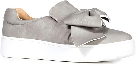 J. Adams Bow Platform Slip On – Trendy Flatform Shoes - Comfortable Closed Toe Sneakers – Wal... | Amazon (US)