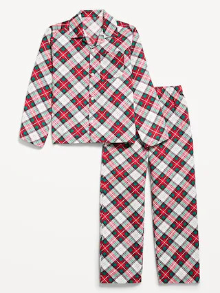 Gender-Neutral Printed Flannel Pajama Pants Set for Kids | Old Navy (US)