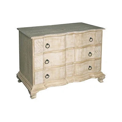 Lexington 3 Drawer 43.5" W Solid Wood Dresser | Wayfair North America