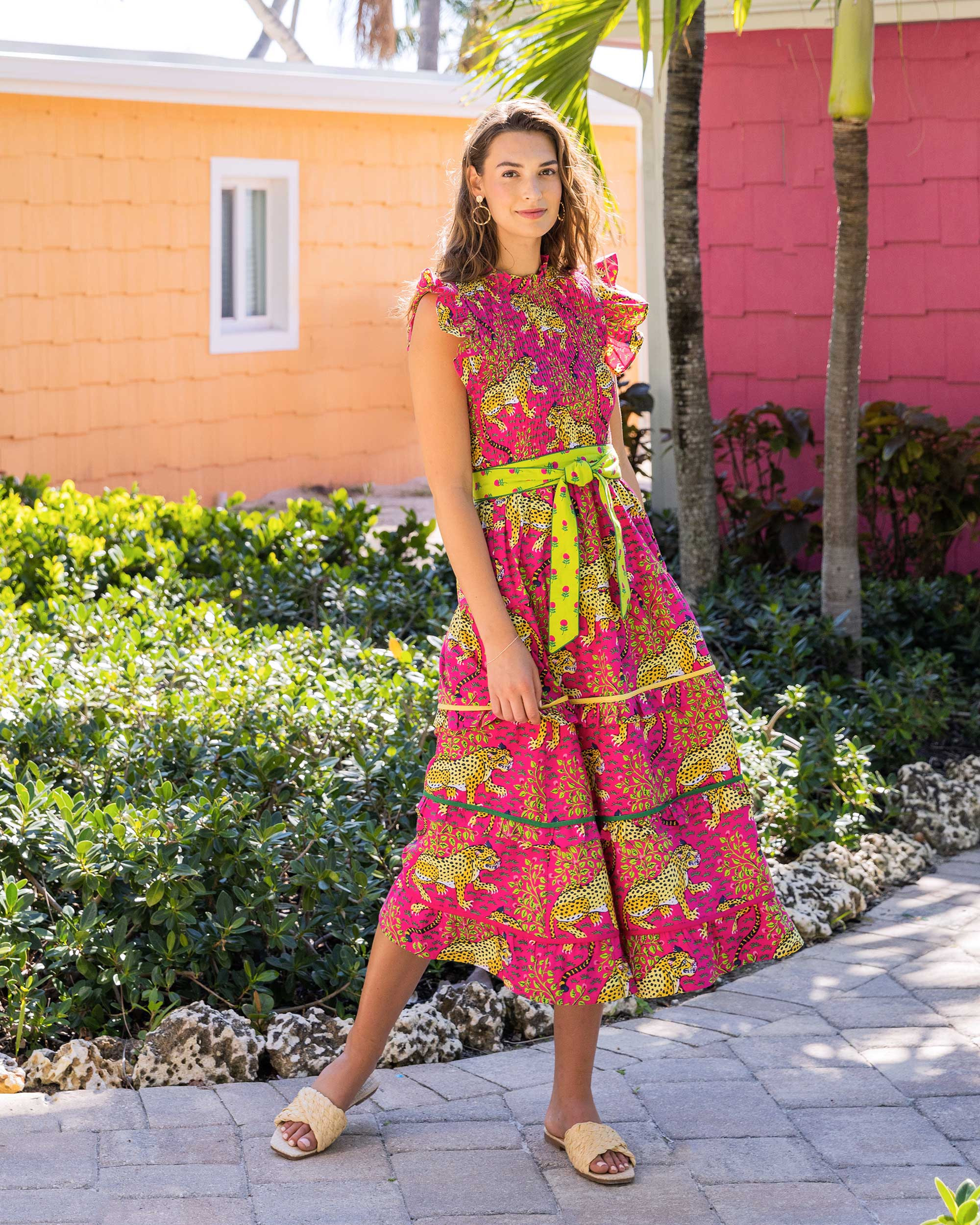 Bagheera - Ready to Ruffle Dress - Hot Pink | Printfresh