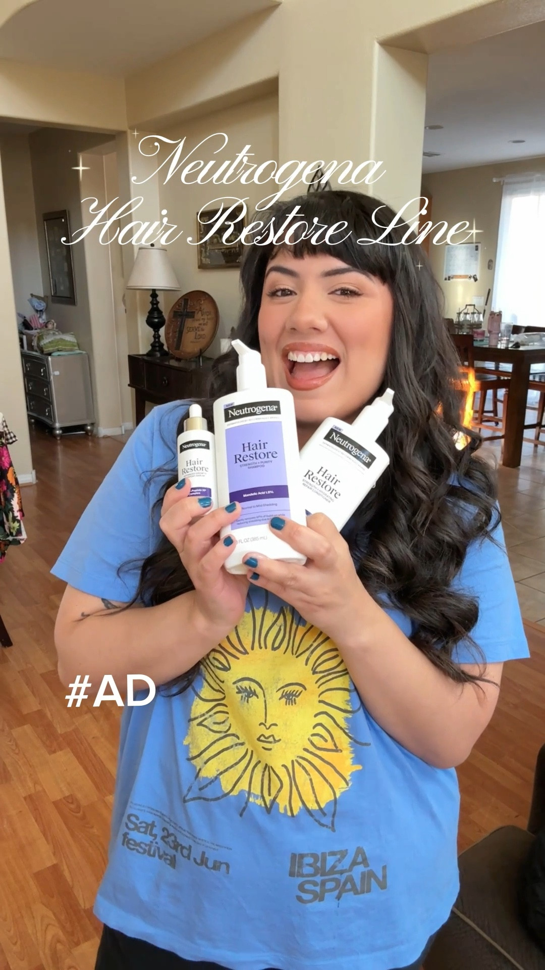 #ad So excited to be taking better care of my hair by using the new Hair Restore line by @neutrogena available now at @walmart #hair #haircareroutine #hairrestore #neutrogena