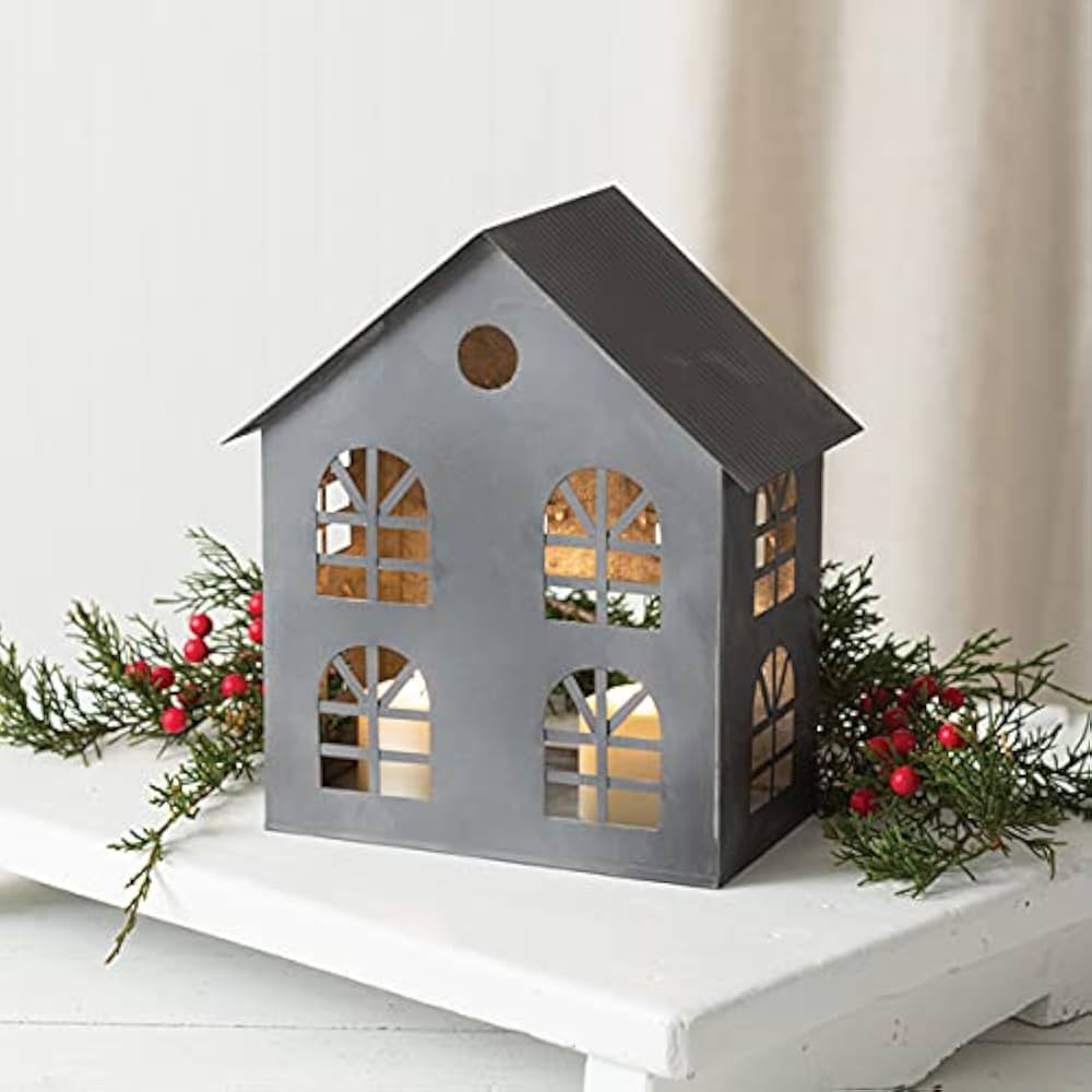 Galvanized Manor Christmas Luminary | Amazon (US)