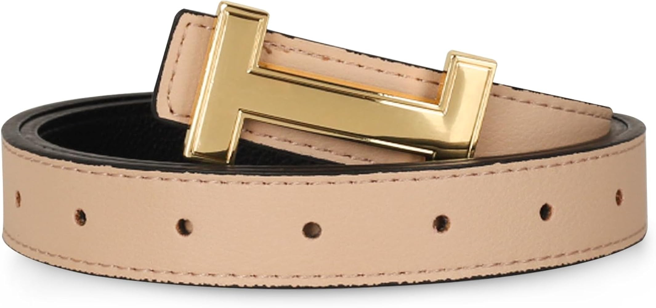 Relang Women's Belts with Gold Buckle, Fashion Waist Band, Elegant Ladies' Belt, Gift for Women | Amazon (US)