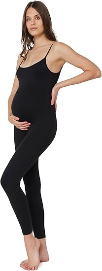 BUMPSUIT Maternity Bodysuit Comfortable and Stylish One Piece Pregnancy Jumpsuit for Women Scoop ... | Amazon (US)