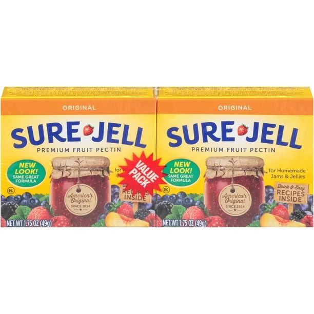 Sure-Jell Original Premium Fruit Pectin for Homemade Jams & Jellies Value Pack, 2 ct Pack, 1.75 o... | Walmart (US)