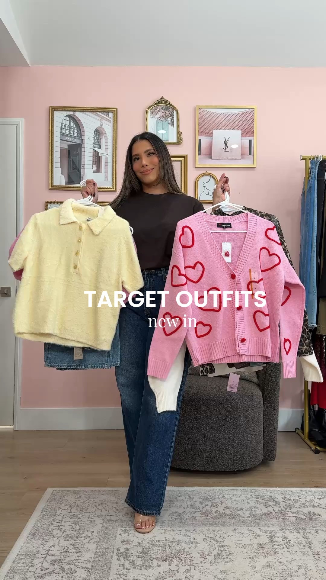 Target New In 🎯
Sizes: 
Jeans 28 x 31 
Pink top small
Yellow top small
White cardigan XXL (they did not have smaller in store lol) 
Brown jeans 6
Leopard top XS 
Heart cardigan small
Brown cable knit sweater Medium
Red skort small
Cream pants small 
Red shorts 6


#LTKPetite #LTKootd #LTKWorkwear