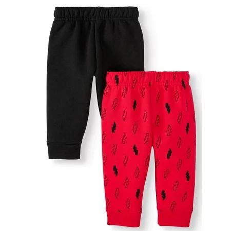 Garanimals Baby Boy Solid & Print Sweatpants, 2pc Multipack | Walmart (US)