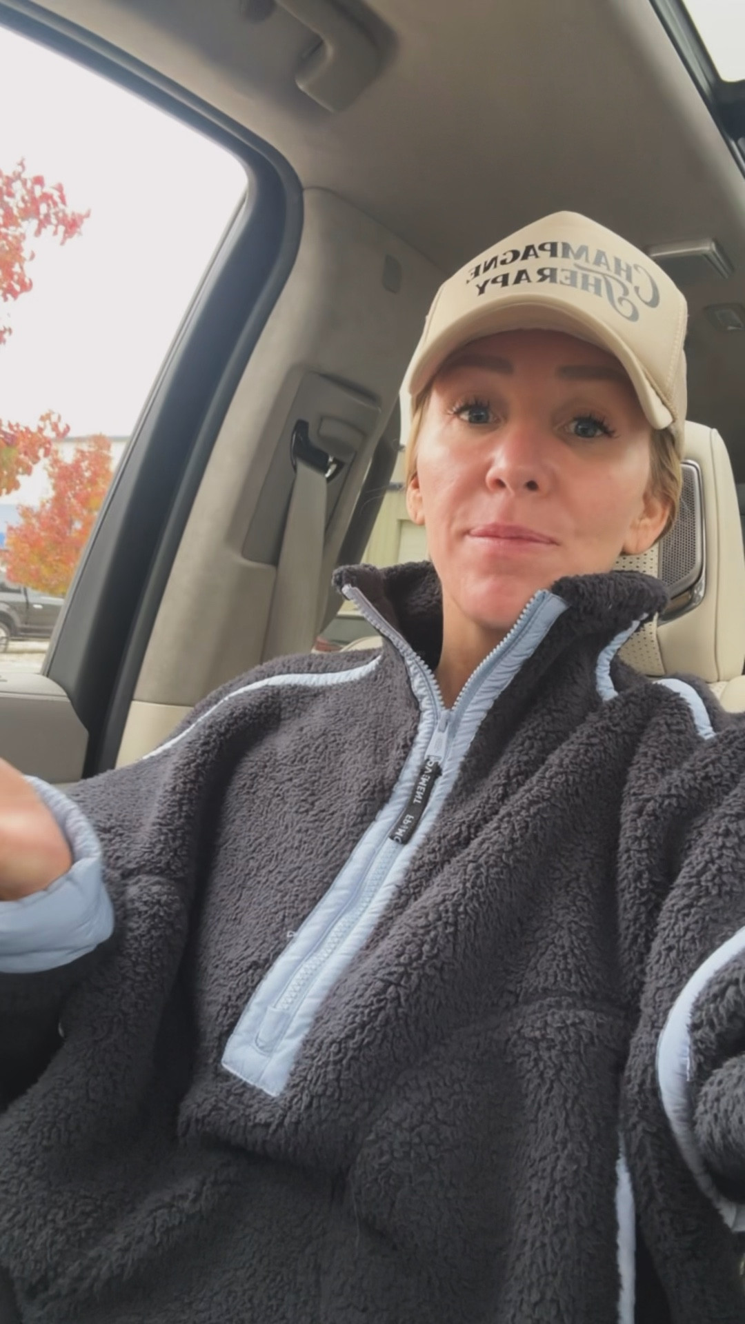 The fleece I have in 3 color ways now that I’m Literally living in these days! I’m in a small 