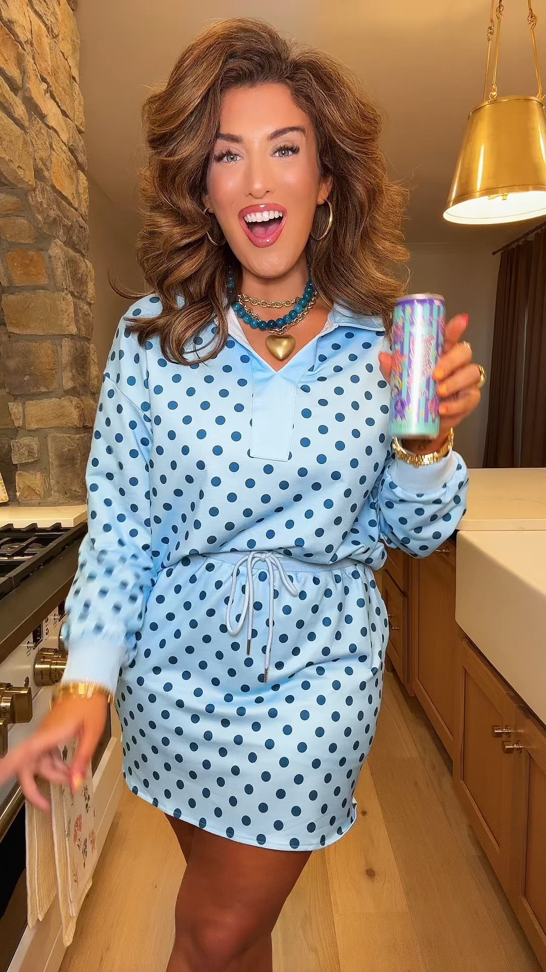 Living for all of the polka dot outfits right now, especially all the comfy styles like this! 🙌🏻🩵

#LTKootd #LTKvlog #LTKmomlife