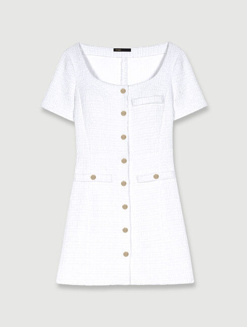 Robe courte en tweed | Maje EU