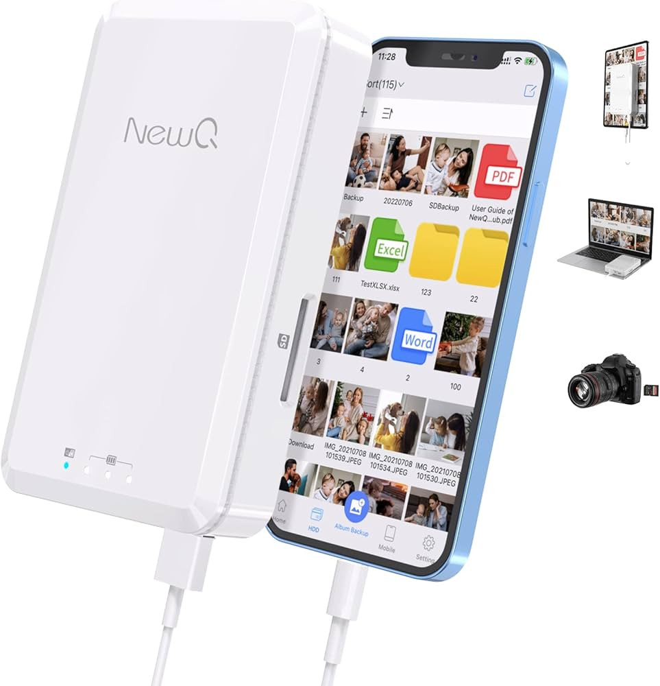 NEWQ Disco duro para computadora de teléfono: 2 TB Photo Stick Dispositivo de almacenamiento por... | Amazon (US)