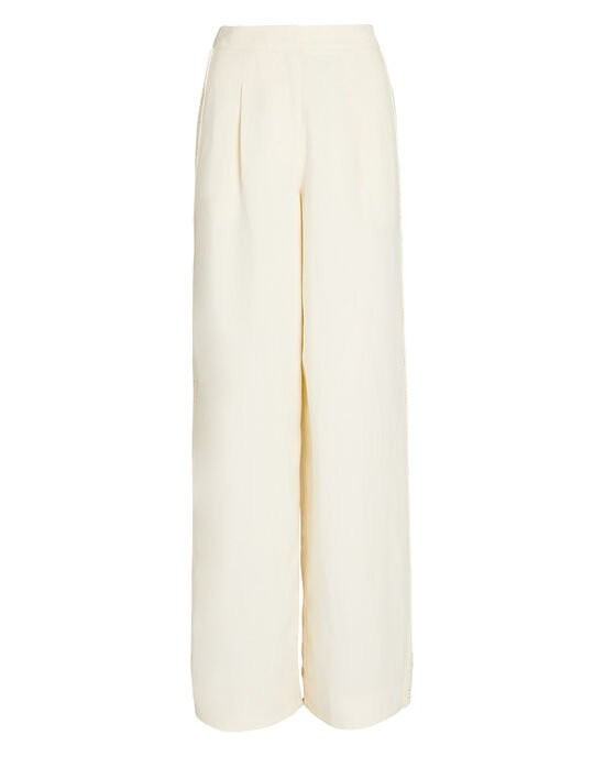 Reese Crochet-Trimmed Wide-Leg Pants | INTERMIX