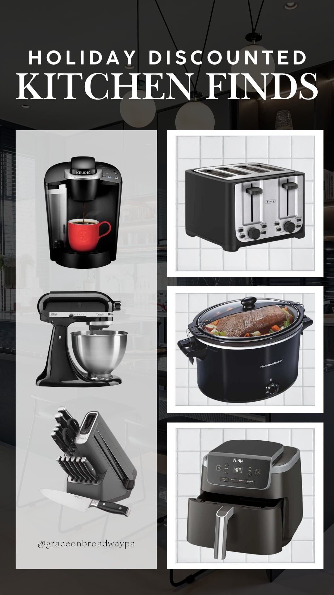 The holidays are here, and if your kitchen is the heart of your home (like mine), now is the perfect time to give it a little extra love. Whether you’re hosting festive dinners, prepping for family gatherings, or just cozying up with a warm cup of coffee, having the right kitchen tools can make everything feel so much easier—and so much more enjoyable. So go ahead—treat your kitchen (or someone else’s) to a little holiday magic. After all, the heart of the home deserves some sparkle too.

#LTKHoliday #LTKGiftGuide #LTKHome