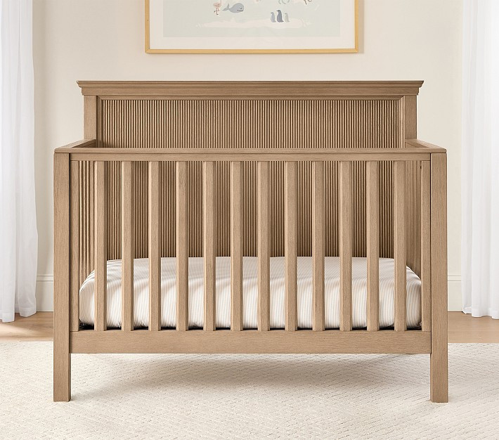 Blake 4-in-1 Convertible Crib, Bleached Bone | Pottery Barn Kids