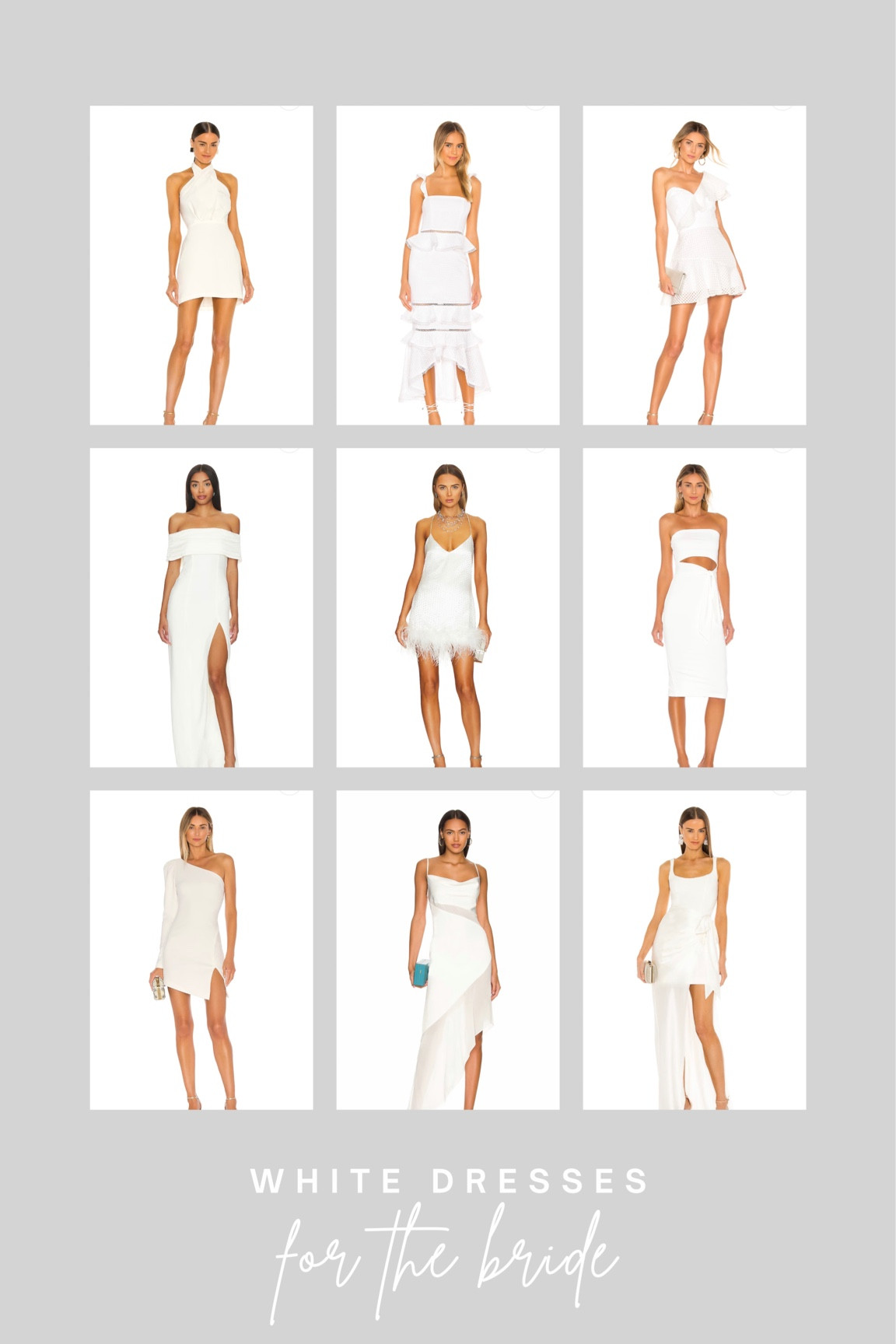 White Dress Round Up!

dresses for the bride | Wedding | wedding look | bridal dresses | white outfit | what to wear to wedding events | wedding looks | outfit for brides | bride to be | wedding season | rehearsal dinner | bridal shower | bachelorette party | revolve | winter white

#LTKstyletip #LTKwedding #LTKSeasonal
