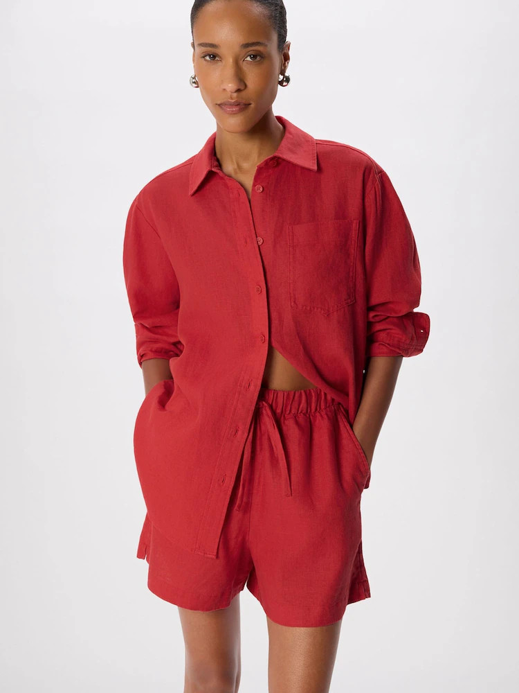 Whistles Red Ultimate Linen Shirt | Next US