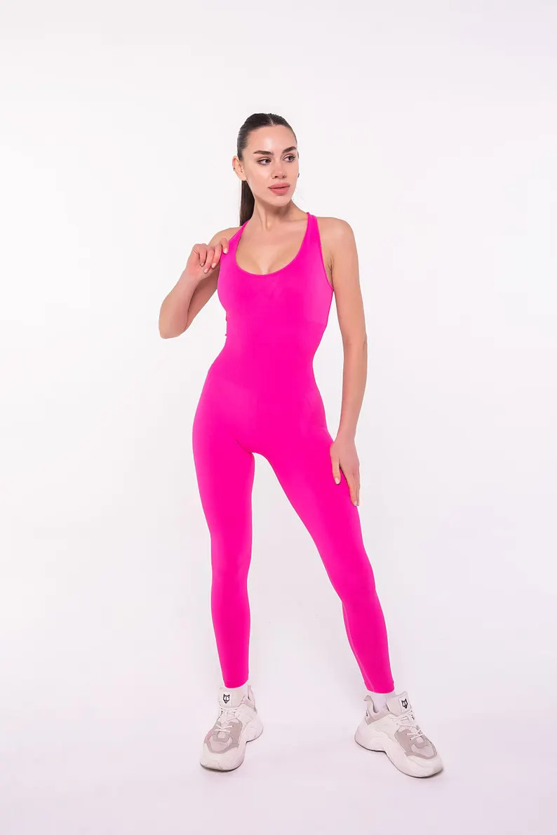 Open Back Yoga Bodysuit, Pilates Activewear, Women's Jumpsuit | Etsy (Global)