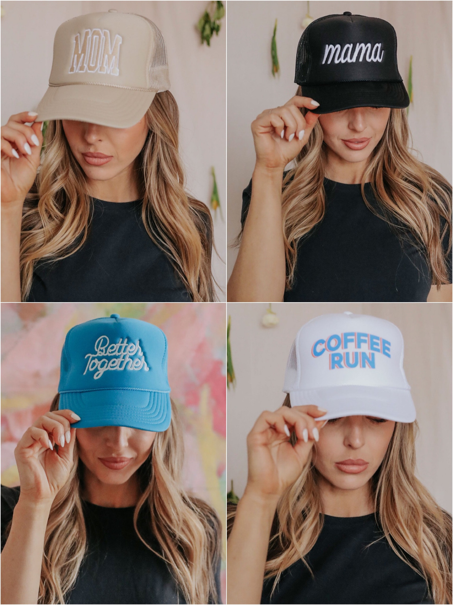 Mom. Mother. Mommy. Mama-- the most important title of all! This mama trucker in your classic black and white is another one of our very favorites. Make sure to grab a one for all of your classy, neutral mom friends! 


#LTKbaby #LTKbump #LTKfamily