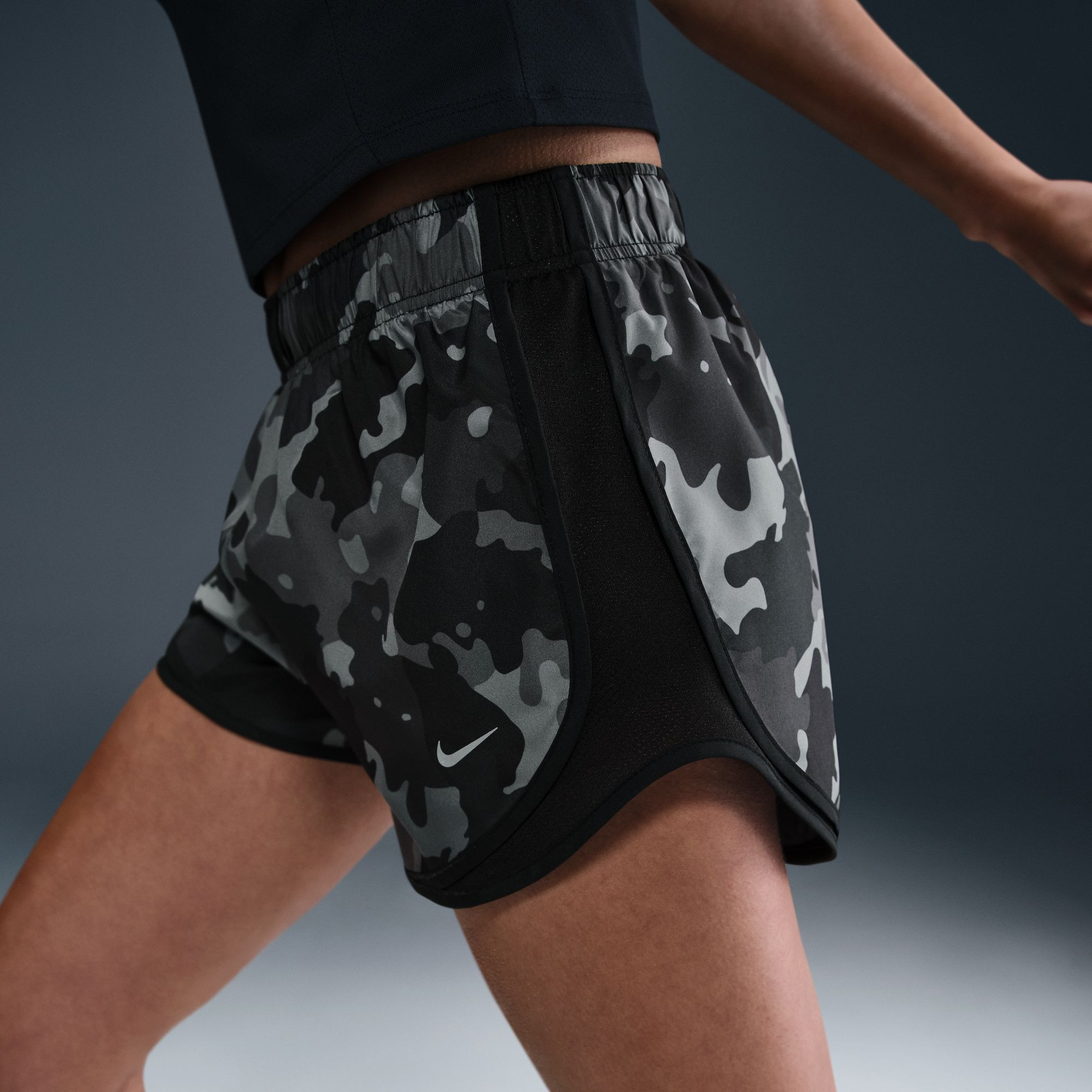 Nike Women's Tempo Dri-FIT Mid-Rise 3" Brief-Lined Camo Running Shorts | DICK'S Sporting Goods