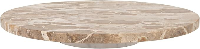 Creative Co-Op Scandinavian Round Marble Lazy Susan, Multicolor | Amazon (US)