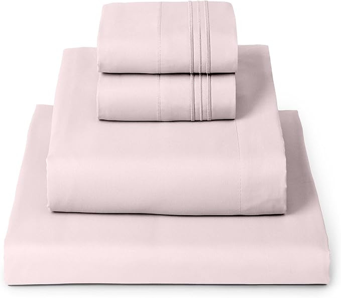 Mellanni Full Sheets Set - 4 PC Iconic Collection Bedding | Hotel Luxury, Extra Soft, Cooling Bed... | Amazon (US)
