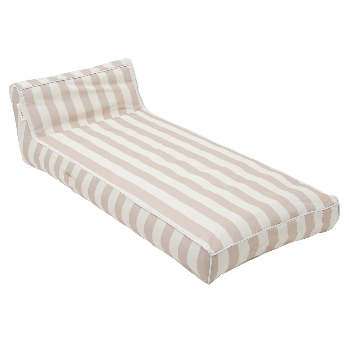 Luxe Lie-On Lounger - Oyster Stripe | SUNNYLIFE US