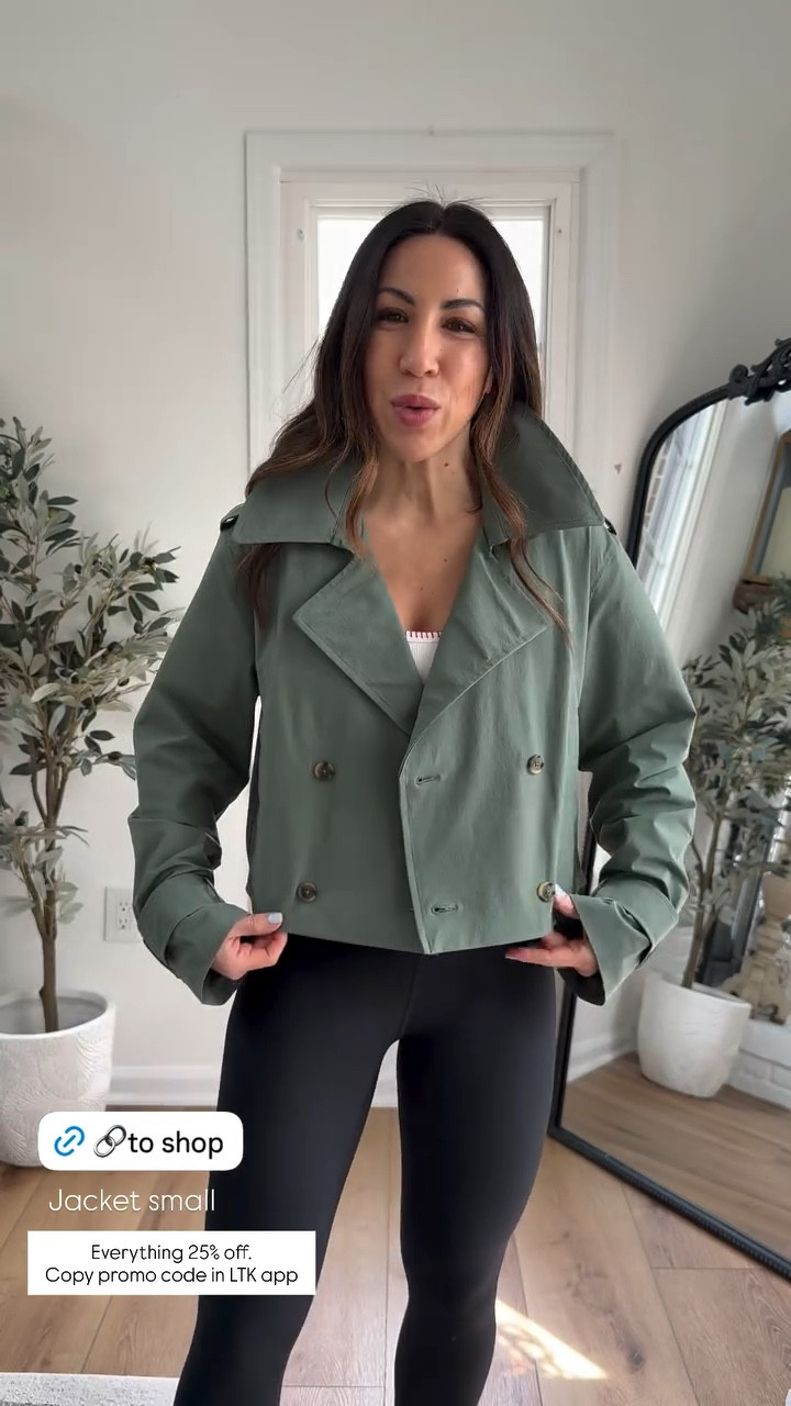 Copy the promo code for 25% off. Small jacket. Small short leggings.



#LTKSpringSale #LTKSaleAlert #LTKOver40
