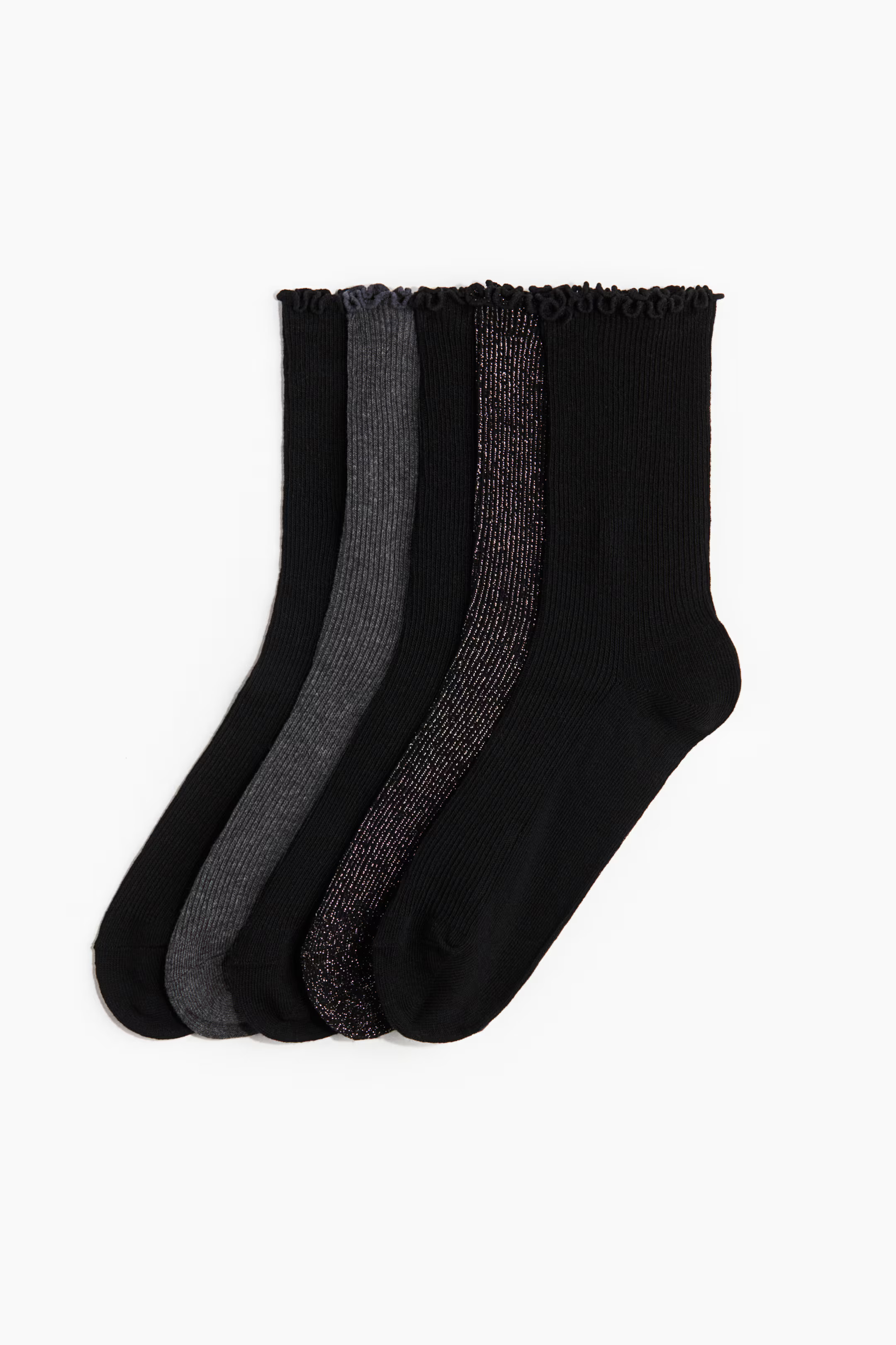 5-Pack Rib-Knit Socks | H&M (US + CA)