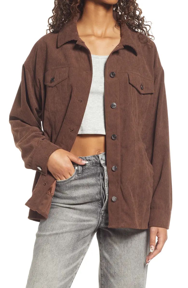 Cotton Corduroy Shirt Jacket | Nordstrom