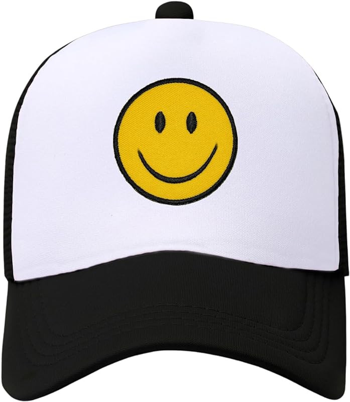 Womens Trucker Hats Retro Mesh Baseball Cap with Smile Foam High Crown Y2K Hats - Walmart.com | Walmart (US)