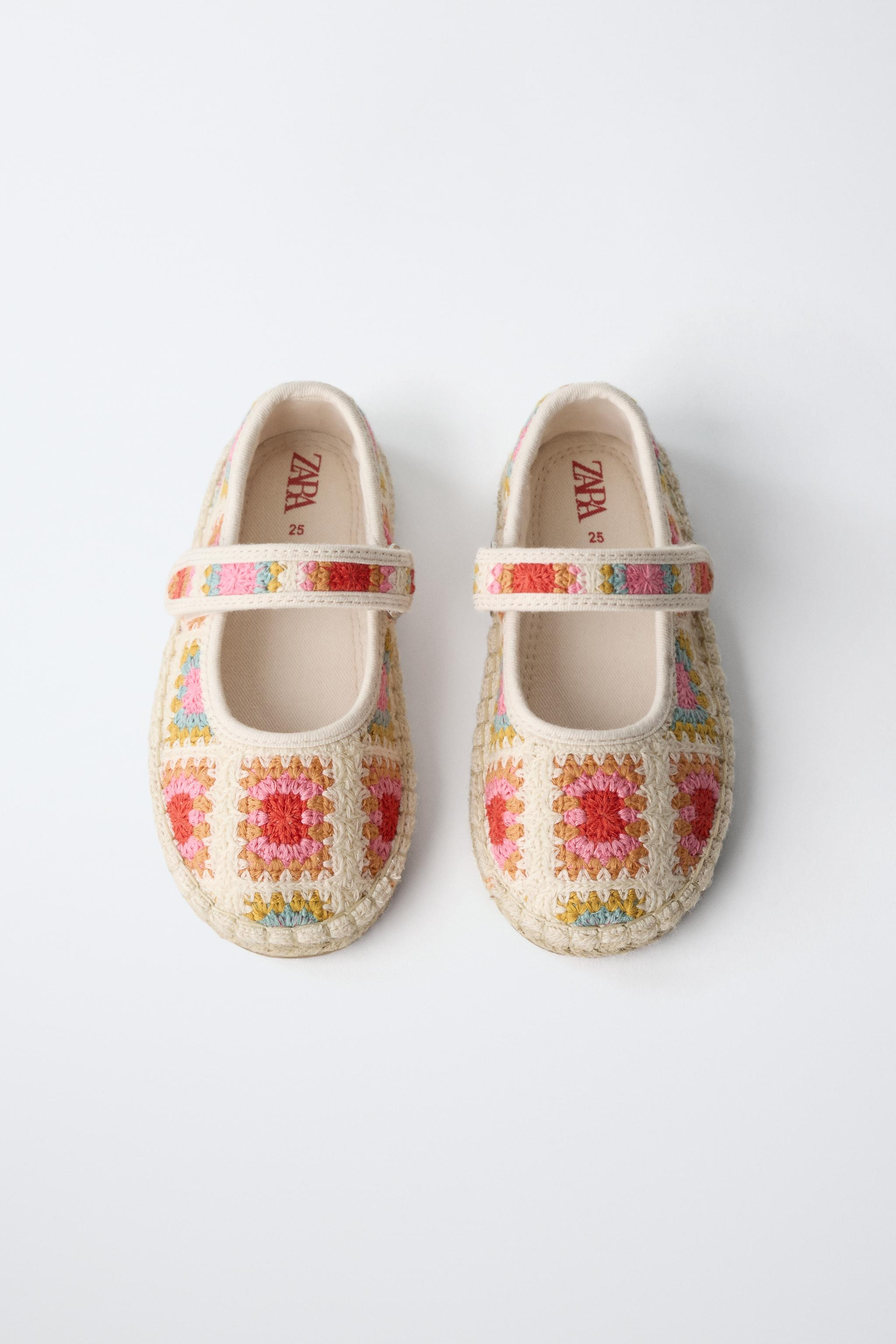 CROCHET EFFECT BALLET FLATS | Zara US